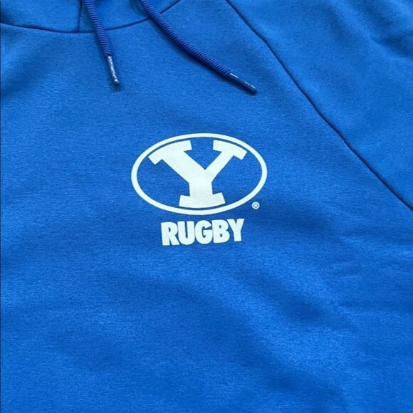 JORDAN Rugby BYU Cougars Athletic Tracksuit Hoodie + Free Flawed Joggers SZ M - Picture 4 of 12